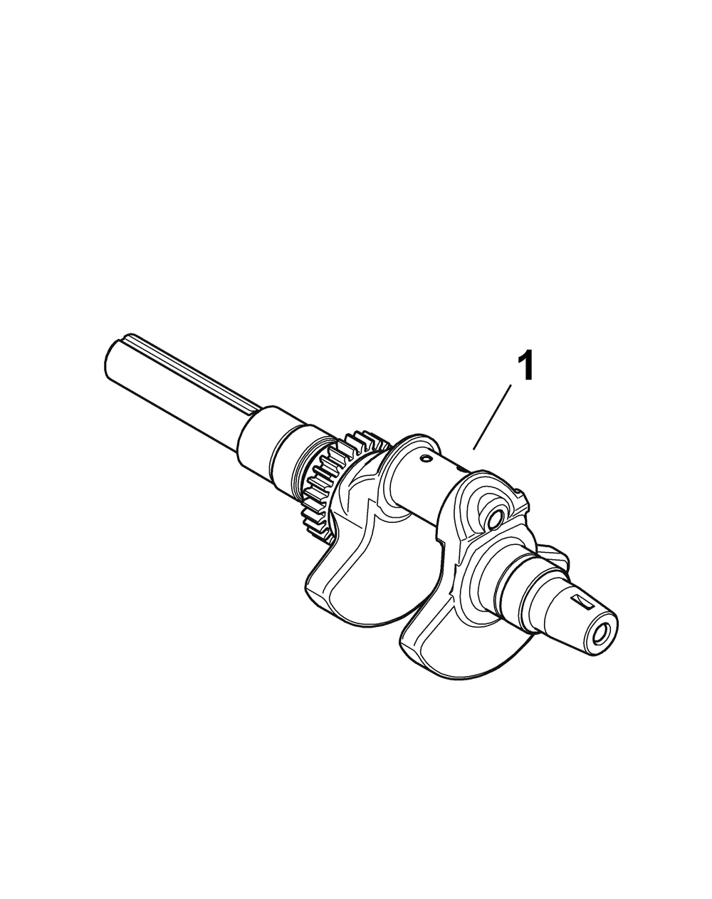 Kohler Engine Crankshaft Diagram and Parts List for 46F 4X4-1I018G-1I019G-37ACH010 Cub Cadet Lawn Tractor Accessories